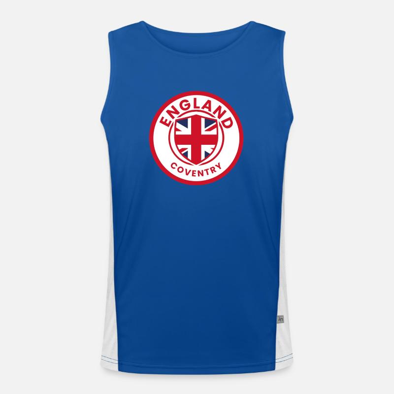 England Coventry Crest Emblem Men's Functional Contrast Tank Top 