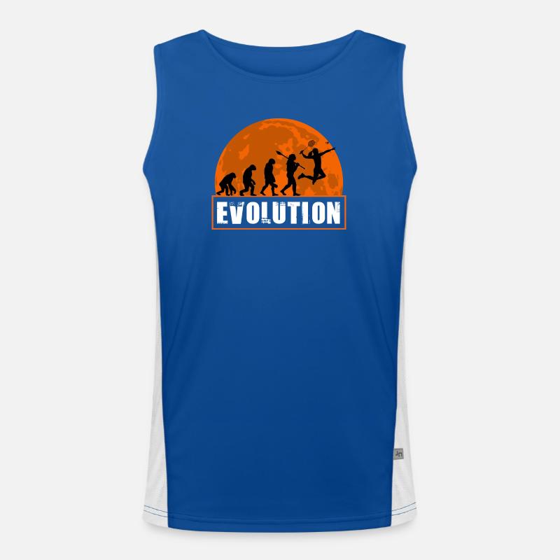 Badminton Evolution Player Smash Schläger Sportkunst Funktionelles Kontrast-Tank Top für Männer 