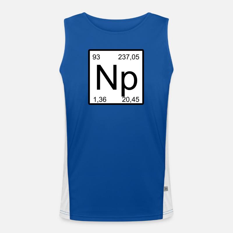 Neptunium Elementar Minimalkunst Funktionelles Kontrast-Tank Top für Männer 
