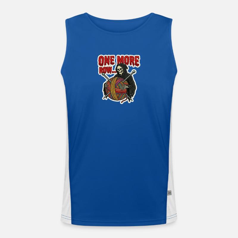 Noch Eine Reihe... Sensenstrick Funktionelles Kontrast-Tank Top für Männer 