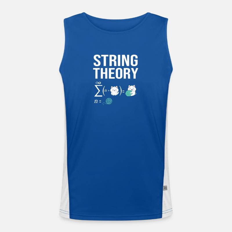 Quantum Physics Quantum Physics - Men's Functional Contrast Tank Top  - royal/white