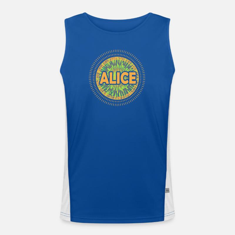 Geschenkidee Alice Funktionelles Kontrast-Tank Top für Männer 