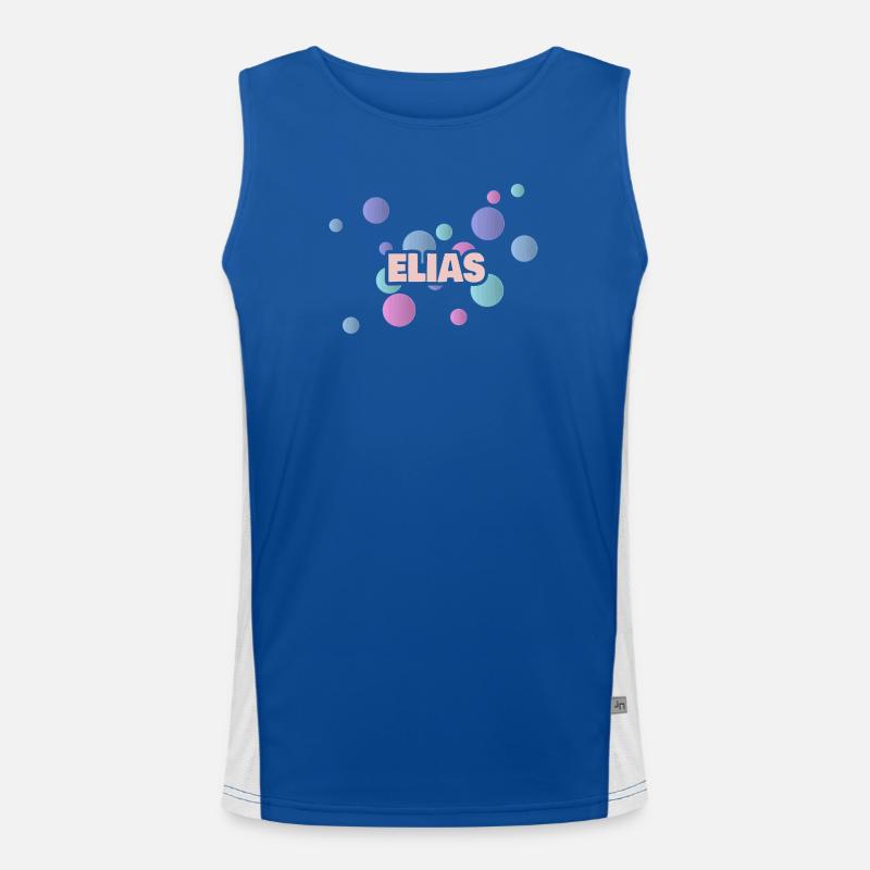 Pastel Circles Elijah Men's Functional Contrast Tank Top 