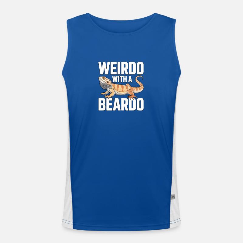 Weirdo with a Beardo Men's Functional Contrast Tank Top 