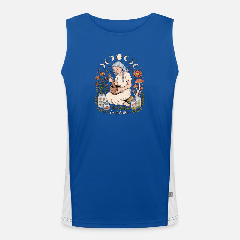 Forest Dweller Forest Witches Nature Magic Men's Functional Contrast Tank Top 
