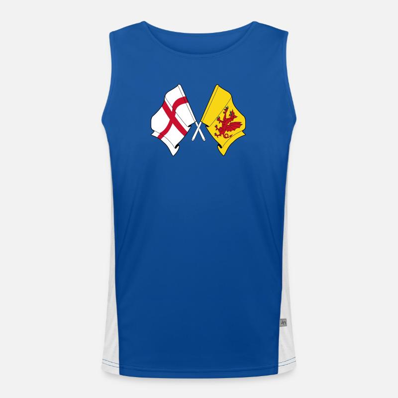 Somerset crossed with England Men's Functional Contrast Tank Top 