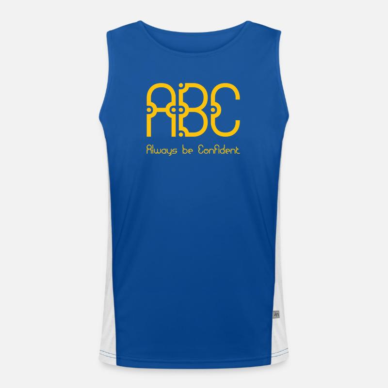 ABC - Always be Confident Funktionelles Kontrast-Tank Top für Männer 