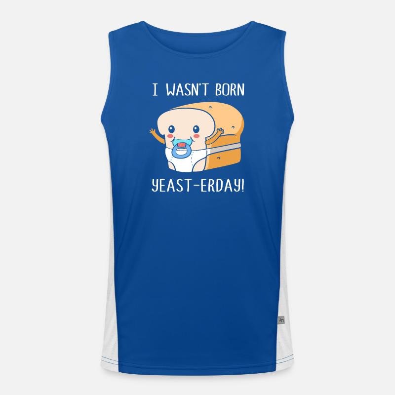 Bäcker Bäckerin Backen Funktionelles Kontrast-Tank Top für Männer 