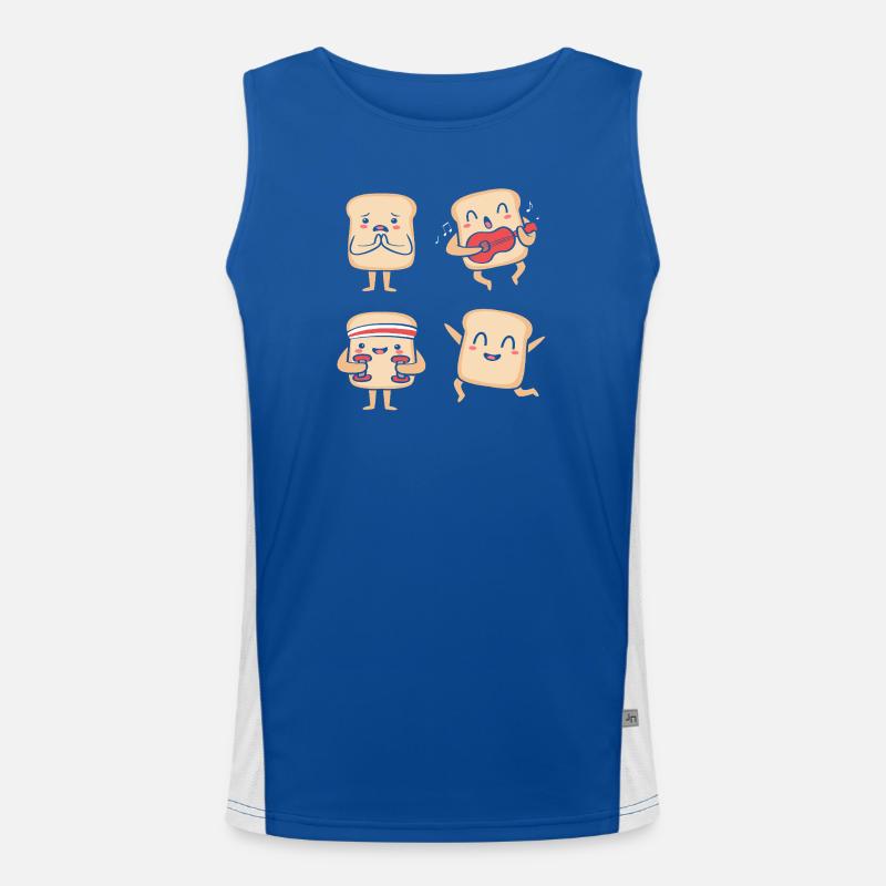 Bäcker Bäckerin Backen Funktionelles Kontrast-Tank Top für Männer 