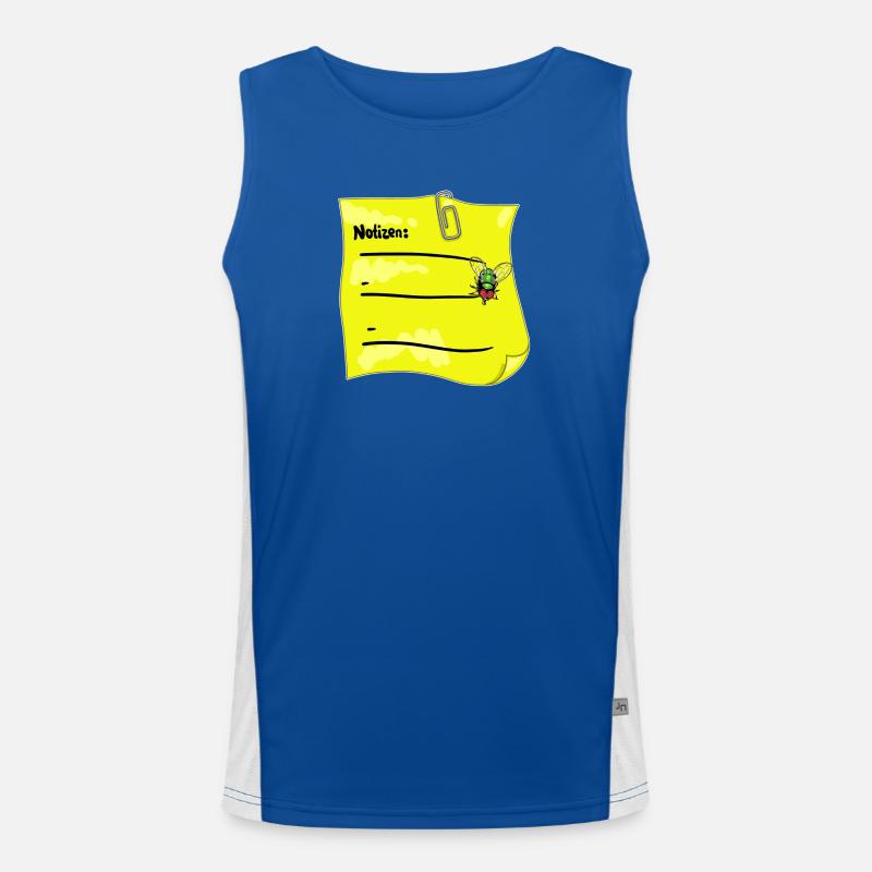 Bloc-notes jaune – Trombone & faux nœud papillon Débardeur respirant contrasté Homme 