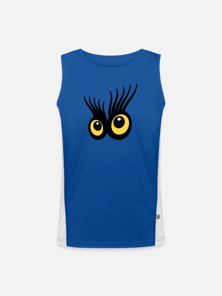 Eyes - Men's Functional Contrast Tank Top - royal/white