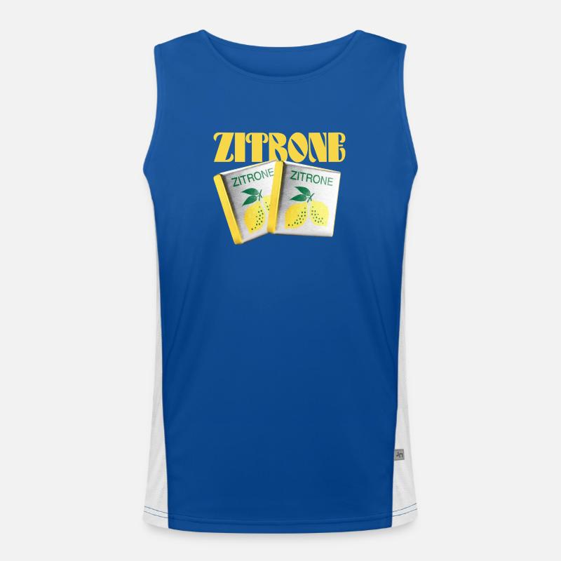 Halloren Frukas Lemon Men's Functional Contrast Tank Top 