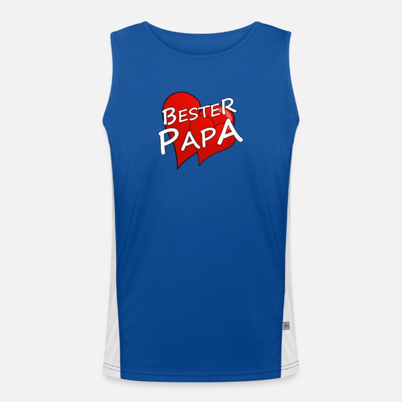 BESTER PAPA Funktionelles Kontrast-Tank Top für Männer 