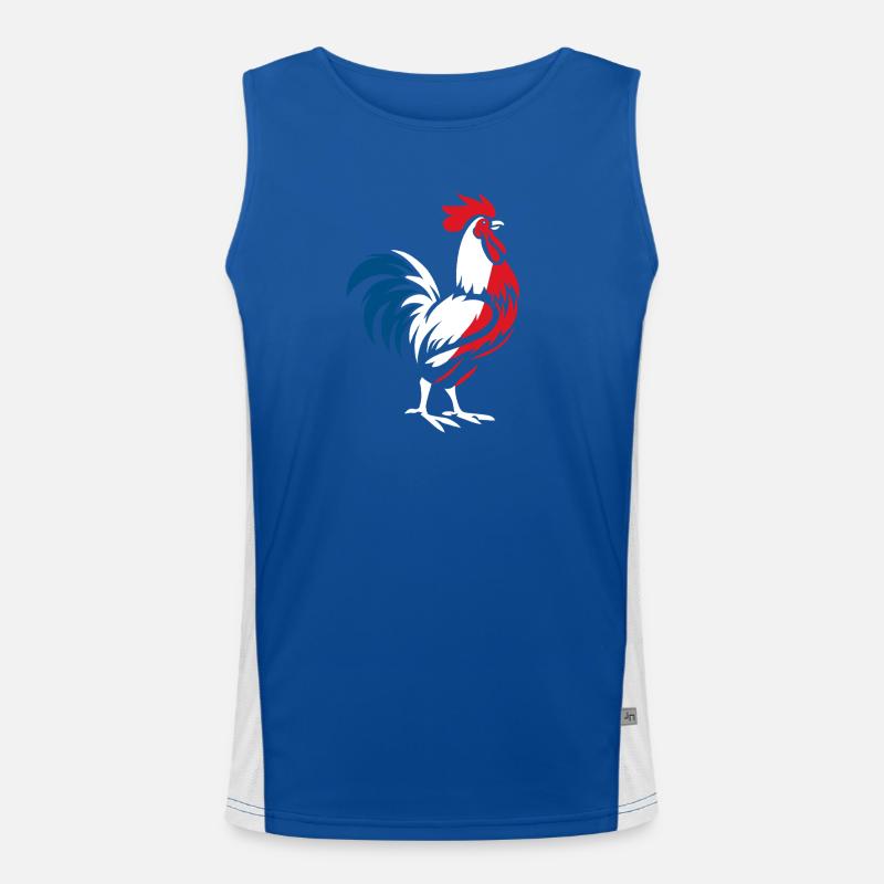 French rooster Men's Functional Contrast Tank Top 