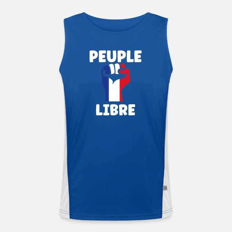 Peuple Libre Tricolore Débardeur respirant contrasté Homme 