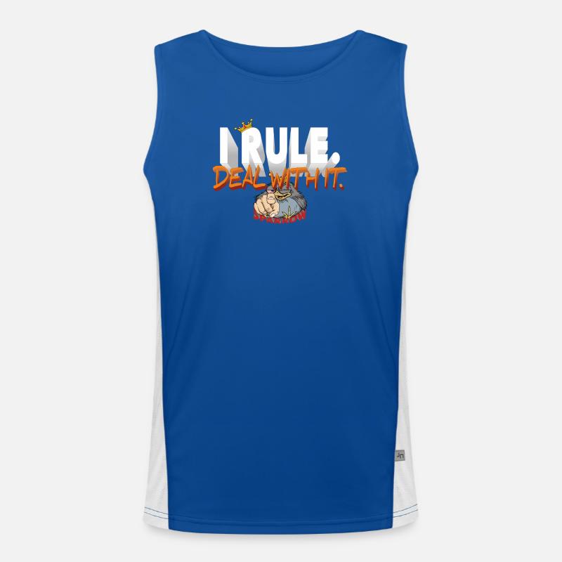 I_RULE Men's Functional Contrast Tank Top 