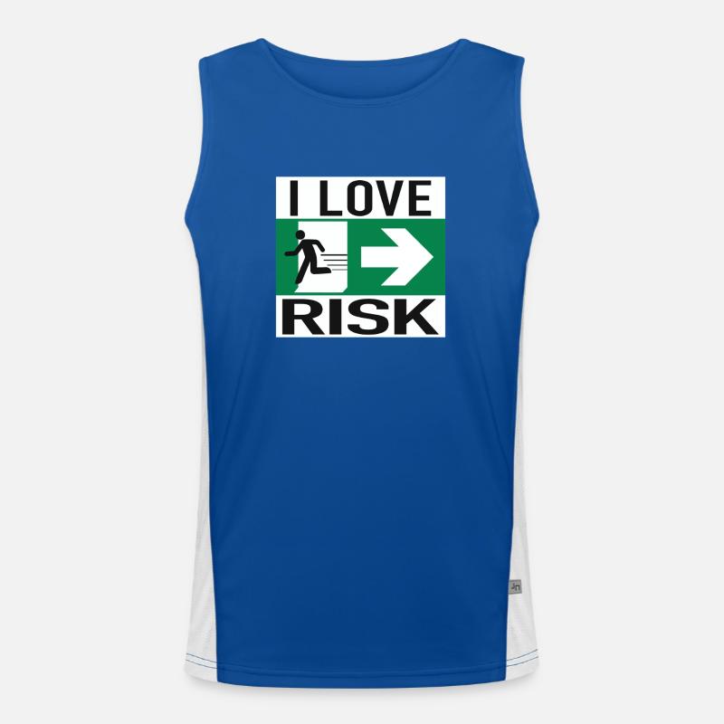 satisfy your soul – Courage begins with one step Men's Functional Contrast Tank Top 