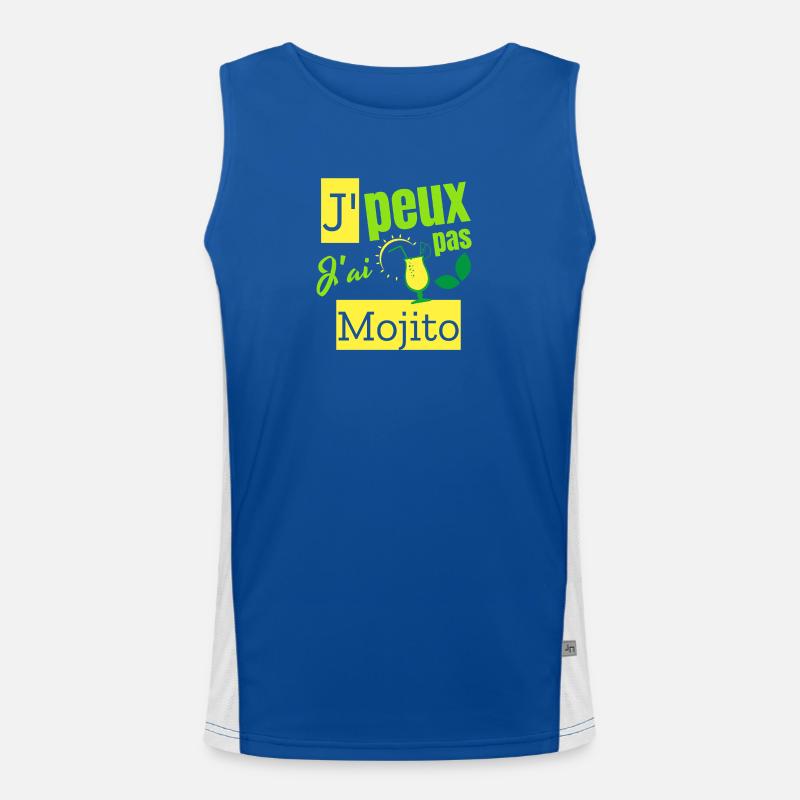 Je peux pas j’ai mojito Débardeur respirant contrasté Homme 