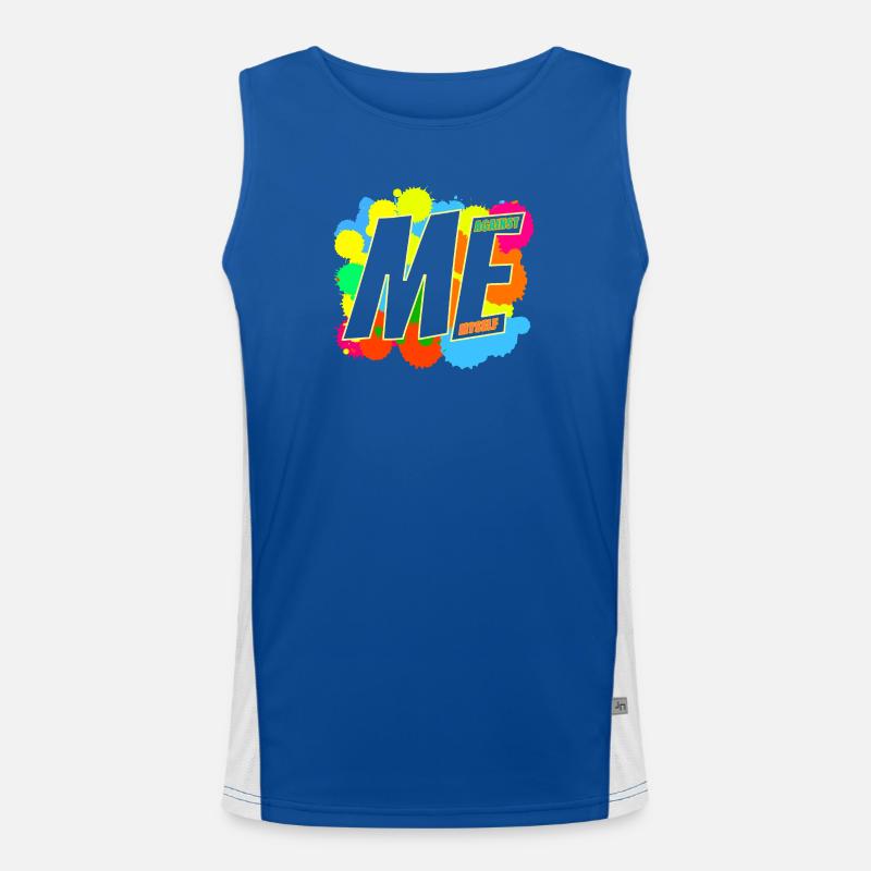 ICH & ICH Funktionelles Kontrast-Tank Top für Männer 