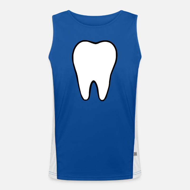 Tooth, Teeth, Dentist Men's Functional Contrast Tank Top 