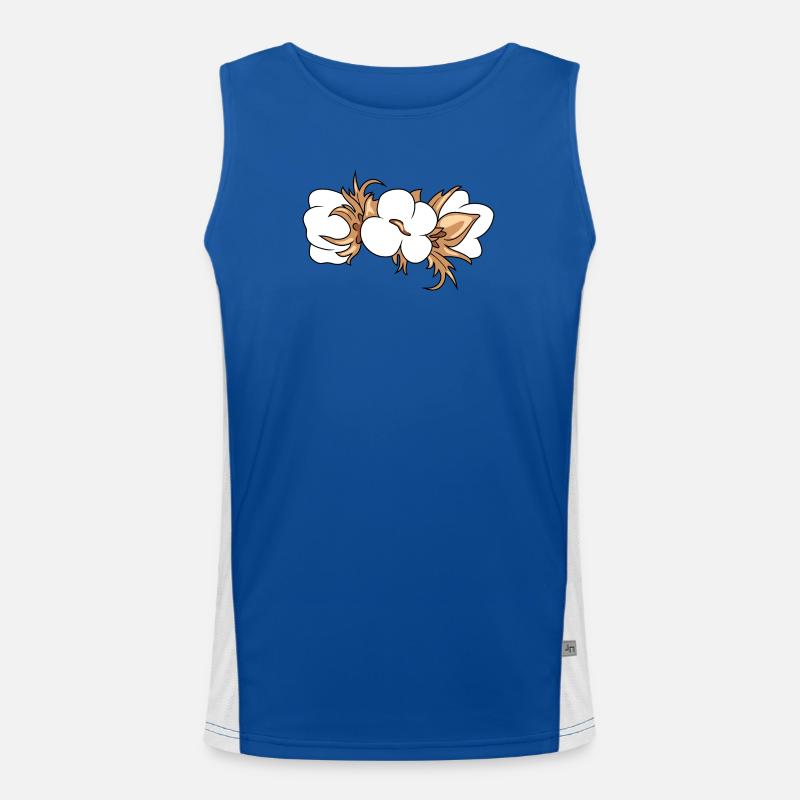 Coton en floraison Débardeur respirant contrasté Homme 