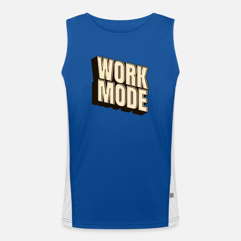Work Mode – Minimal Work & Job Shirt Funktionelles Kontrast-Tank Top für Männer 