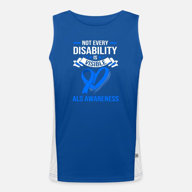 Maladie nerveuse SLA Débardeur respirant contrasté Homme 