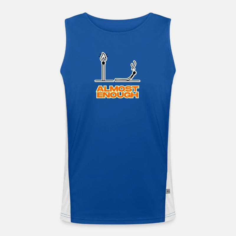 Almost enough Men's Functional Contrast Tank Top 