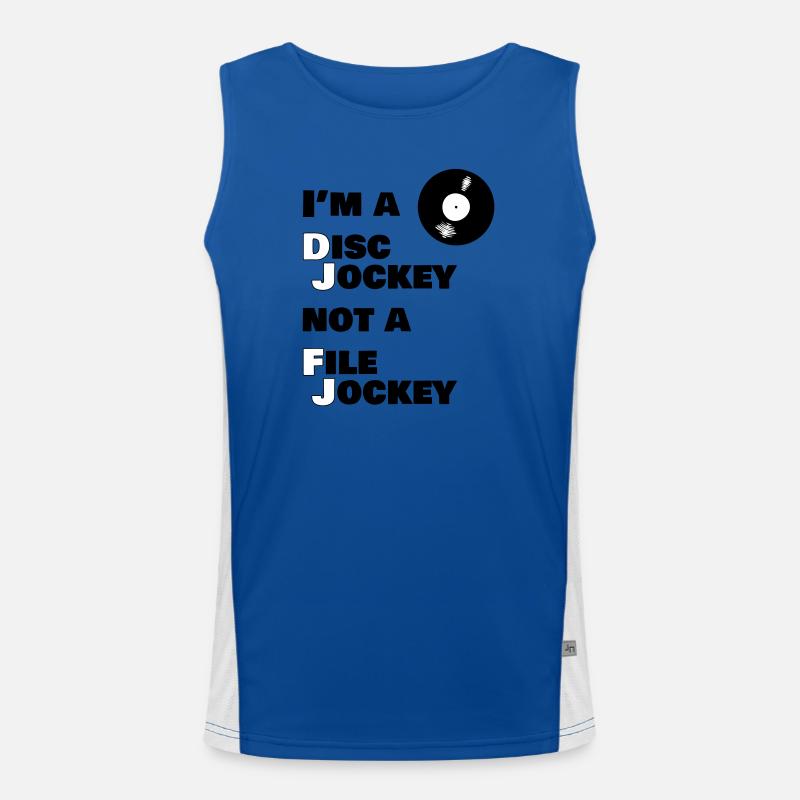 Je suis un blagueur de disques, pas un DJ Débardeur respirant contrasté Homme 