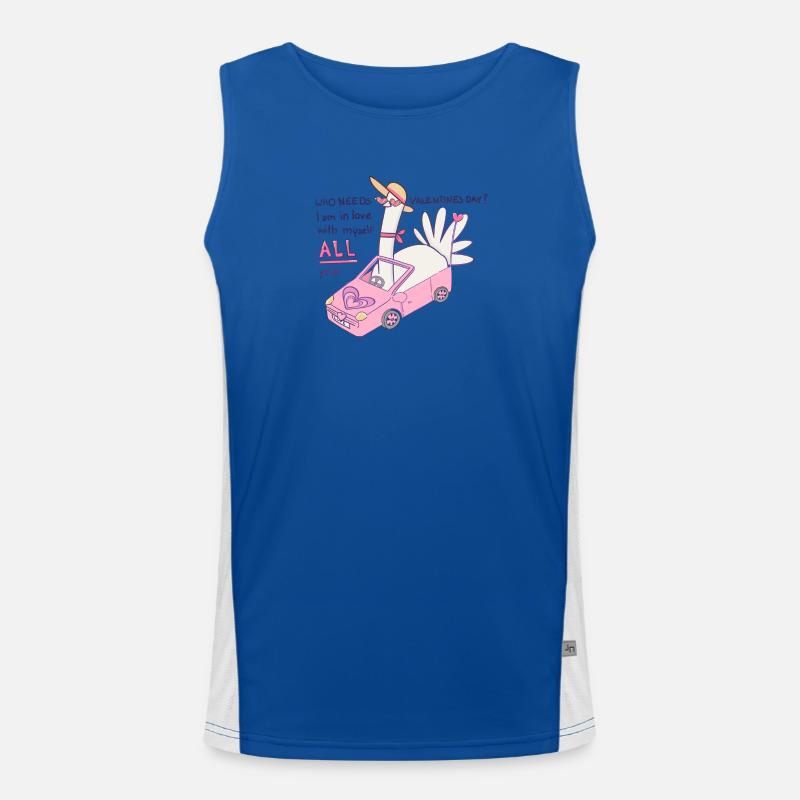 Who needs valentines day? Funktionelles Kontrast-Tank Top für Männer 