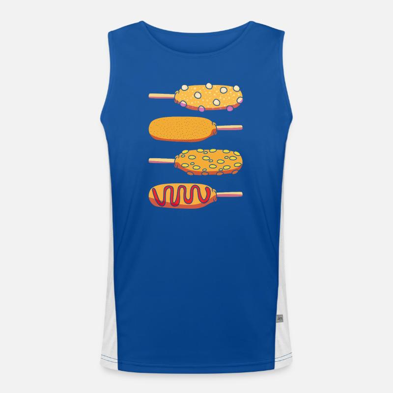 Corn dog Men's Functional Contrast Tank Top 