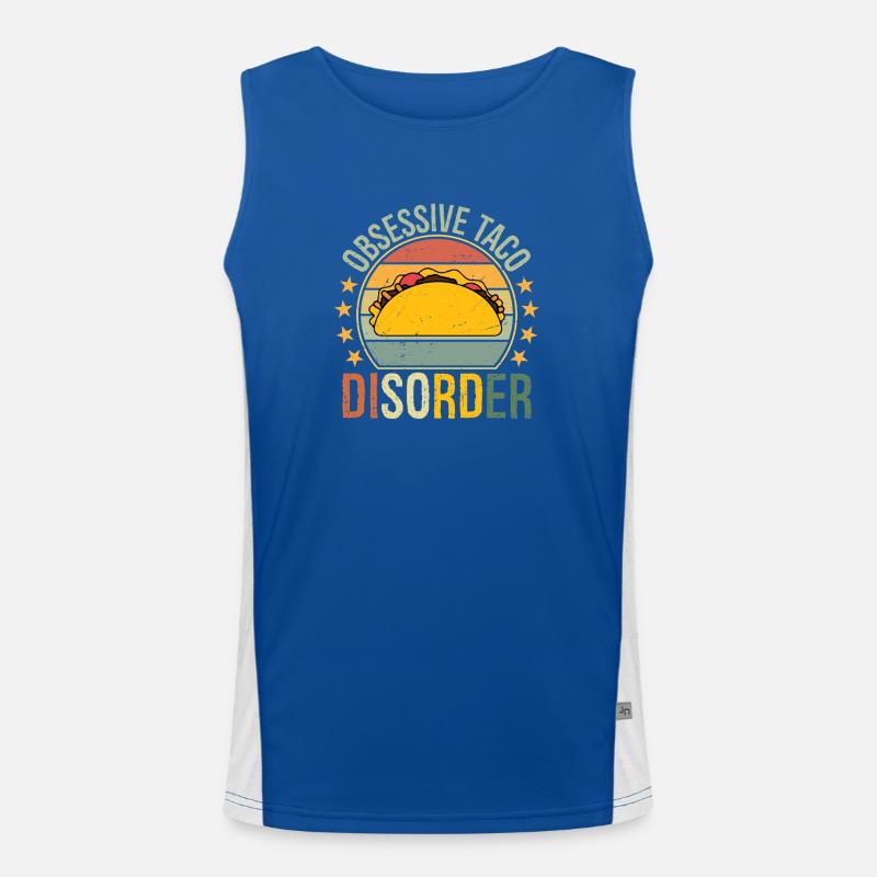 Obsessive Taco Disorder Men's Functional Contrast Tank Top 