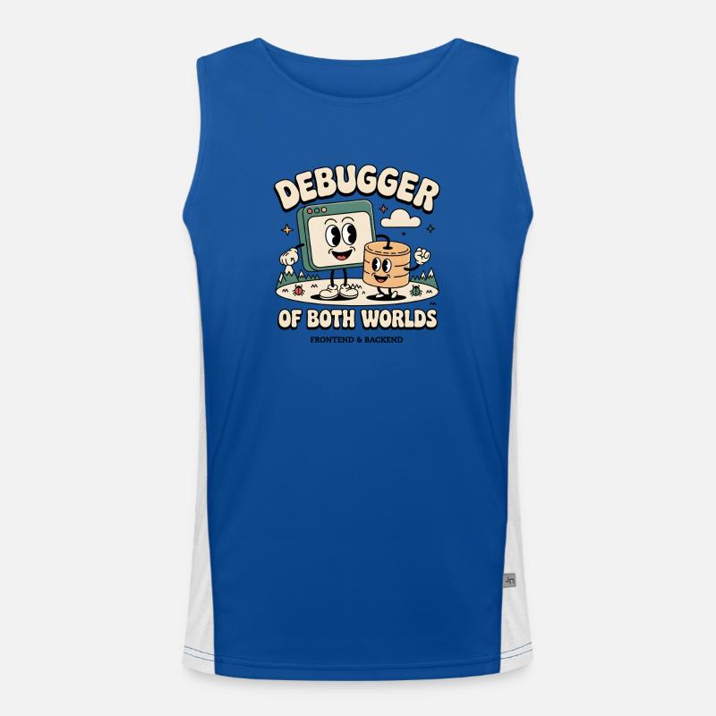 Debugger of both worlds | Debugging Dev Men's Functional Contrast Tank Top 