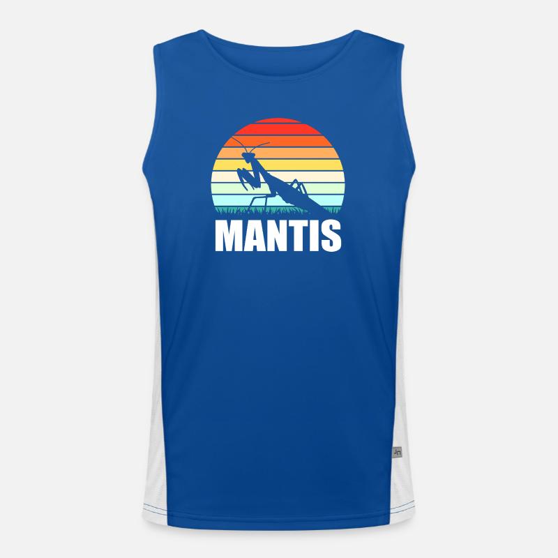 Mantis Gottesanbeter Gottesanbeterin Funktionelles Kontrast-Tank Top für Männer 