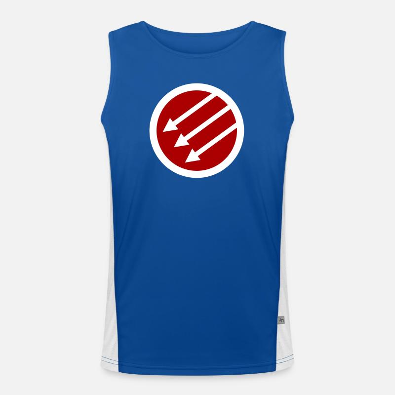 Iron Front / Eiserne Front / Järnfronten - Men's Functional Contrast Tank Top  - royal/white
