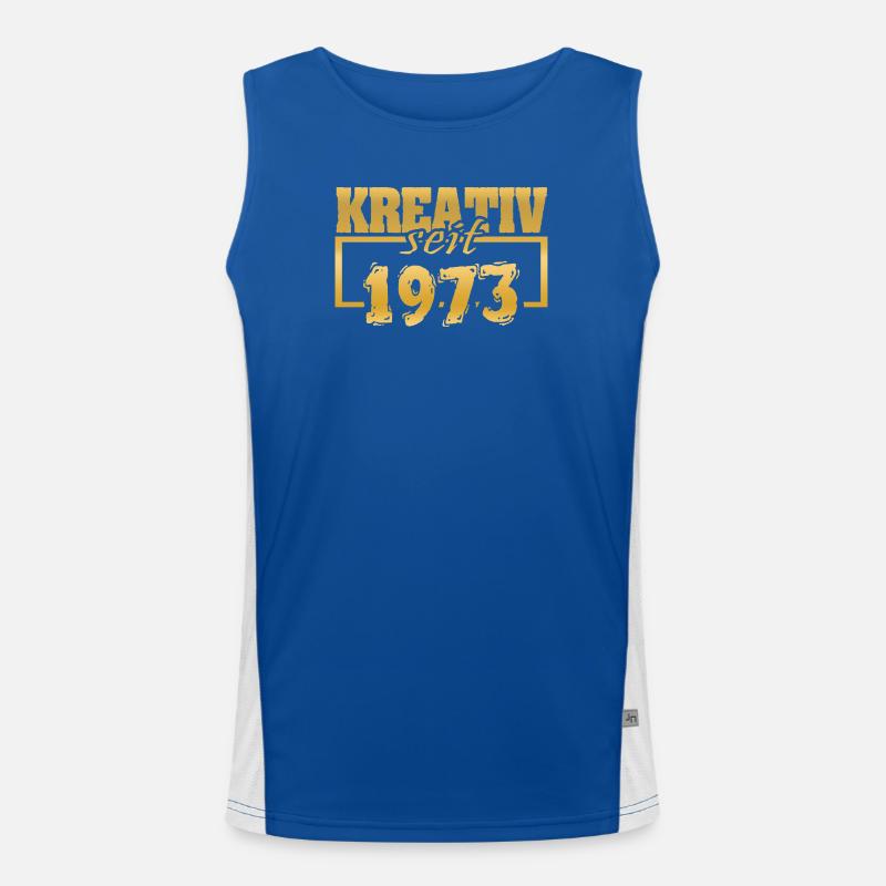 1973 Funktionelles Kontrast-Tank Top für Männer 