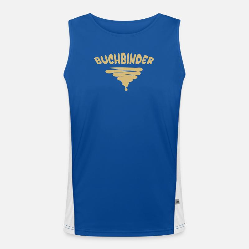 Style Buchbinder Funktionelles Kontrast-Tank Top für Männer 