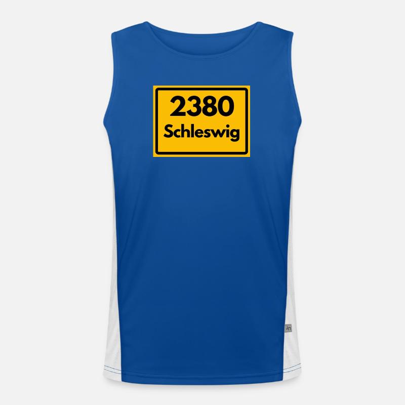 OLD POSTCODE POSTCODE RETRO 2380 SCHLESWIG – FJORD Men's Functional Contrast Tank Top 