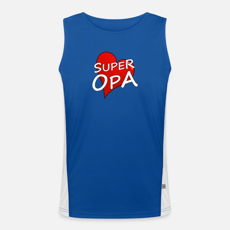 SUPER OPA Funktionelles Kontrast-Tank Top für Männer 