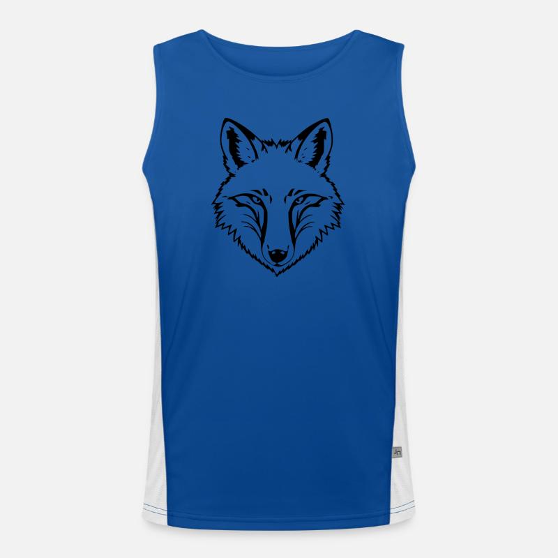 Fuchs Funktionelles Kontrast-Tank Top für Männer 