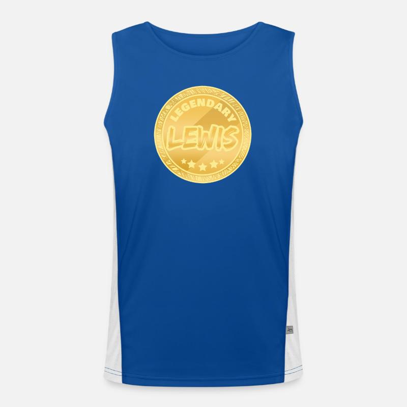 Gift for Lewis Men's Functional Contrast Tank Top 
