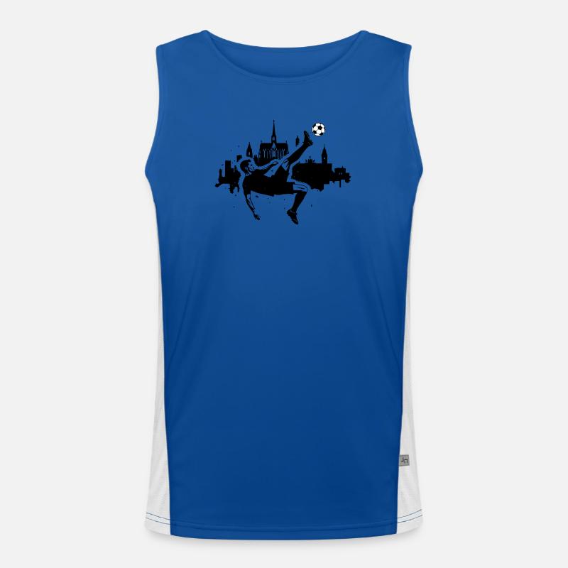 Football overhead kick Cologne Men's Functional Contrast Tank Top 