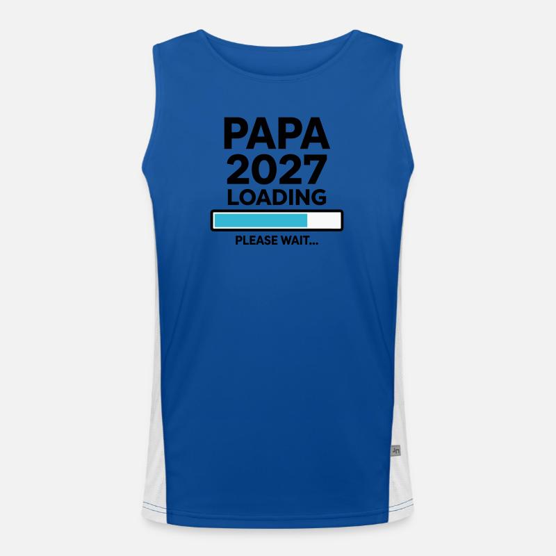Daddy-to-be 2027 Loading Men's Functional Contrast Tank Top 