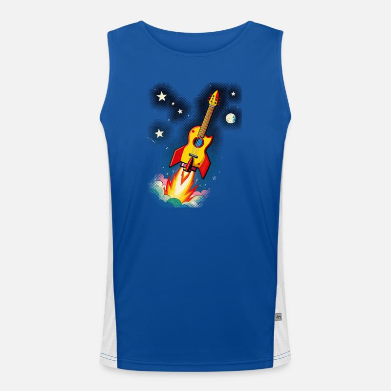 Guitare spatiale Débardeur respirant contrasté Homme 