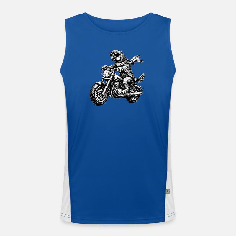 Biker Ara | Perroquet à moto Débardeur respirant contrasté Homme 
