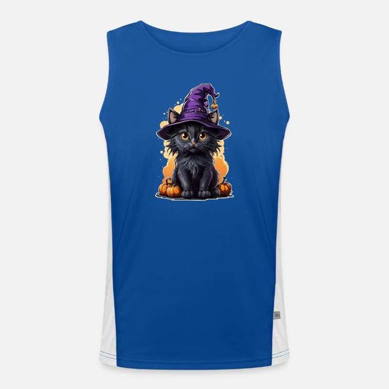 Costume de Sorcière Chat Halloween Débardeur respirant contrasté Homme 