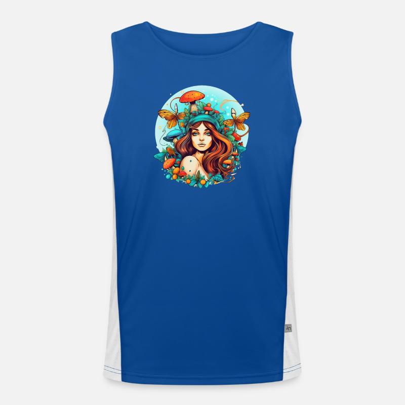 champignon Débardeur respirant contrasté Homme 