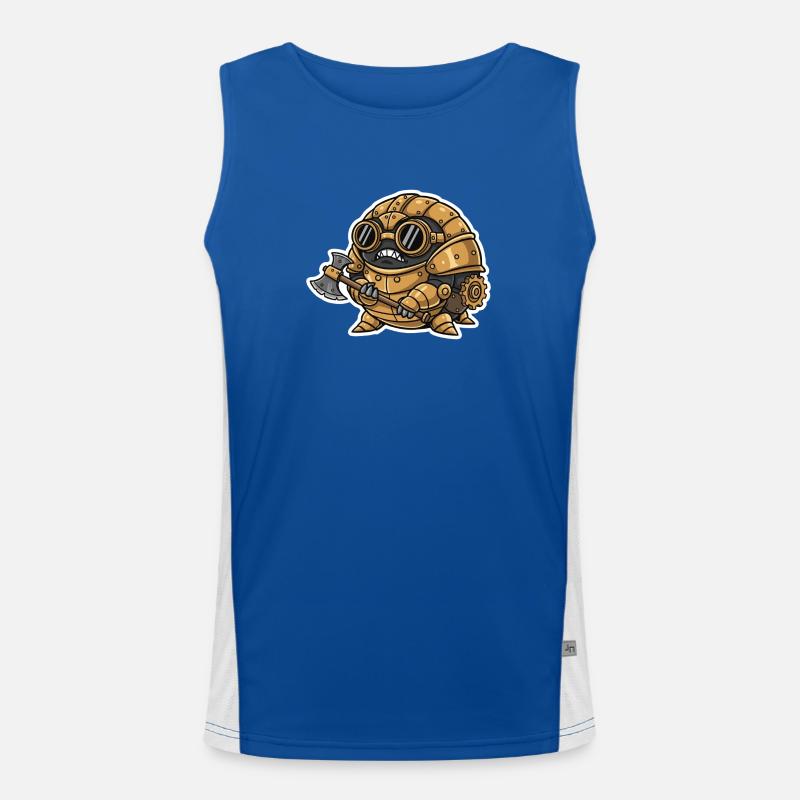 Sowbug Krieger Steampunk Axt Kupferrüstung Funktionelles Kontrast-Tank Top für Männer 