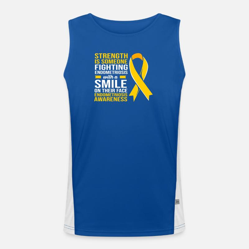 Endometriose Endo Funktionelles Kontrast-Tank Top für Männer 