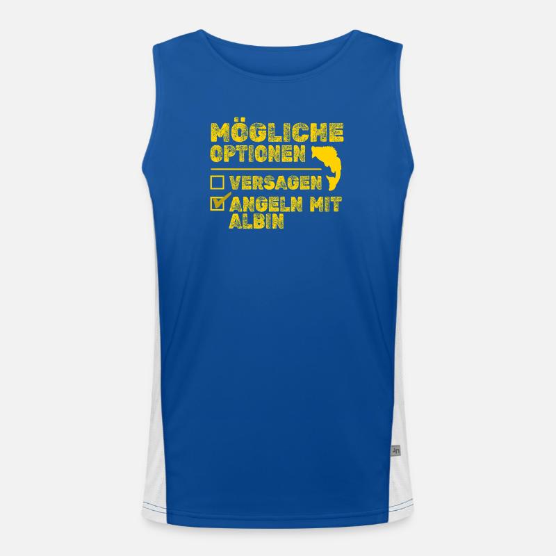 Fisch Albin Funktionelles Kontrast-Tank Top für Männer 